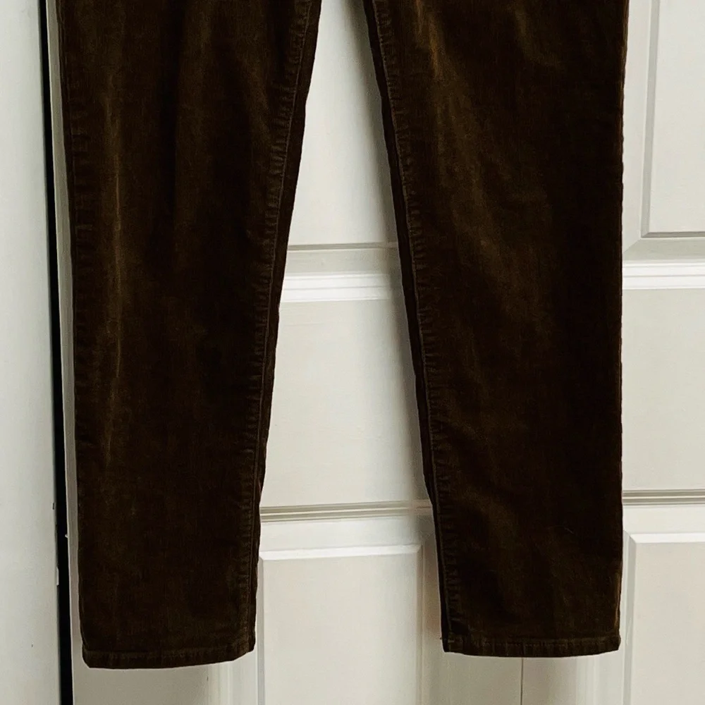 GAP Girlfriend Dark Brown Corduroy Crop Pants Size 26